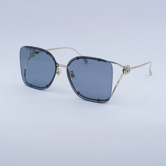 🕶️ New Gucci GG1713SA 001 Sunglasses - Gold Frame, Grey Lenses - Picture 1 of 11